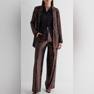 Express Bronze  Sequin Blazer